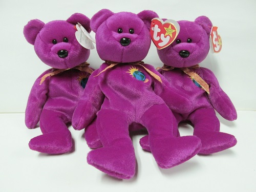Millennium Bear, Correct Spelling<br> Celebrating the New Century<BR> Ty - Beanie Baby<br>(Click on picture-FULL DETAILS)